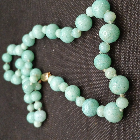 Rope Length Vintage Chinese Crumb Bead Necklace 26 inches - Picture 4 of 7